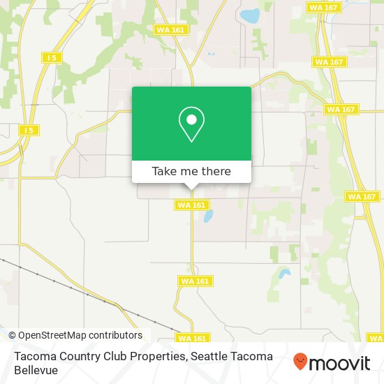 Tacoma Country Club Properties map