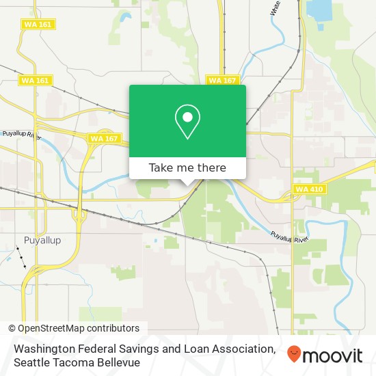 Washington Federal Savings and Loan Association map