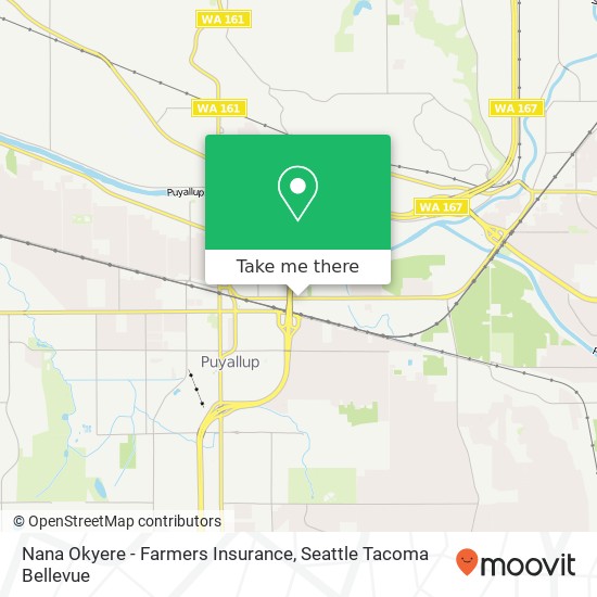 Mapa de Nana Okyere - Farmers Insurance