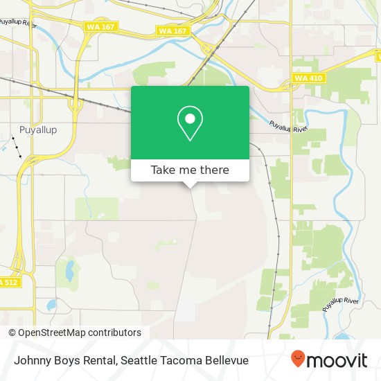 Johnny Boys Rental map