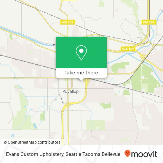 Evans Custom Upholstery map