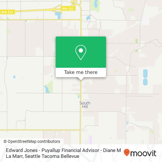 Edward Jones - Puyallup Financial Advisor - Diane M La Marr map