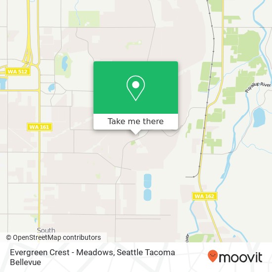 Evergreen Crest - Meadows map