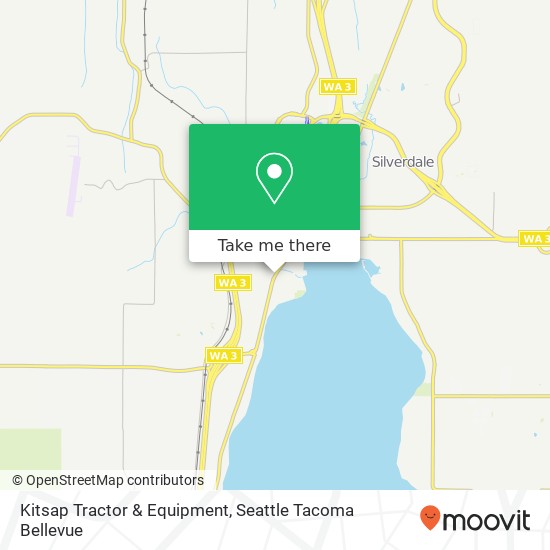 Kitsap Tractor & Equipment map