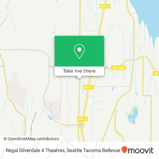 Regal Silverdale 4 Theatres map