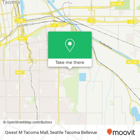 Qwest M Tacoma Mall map