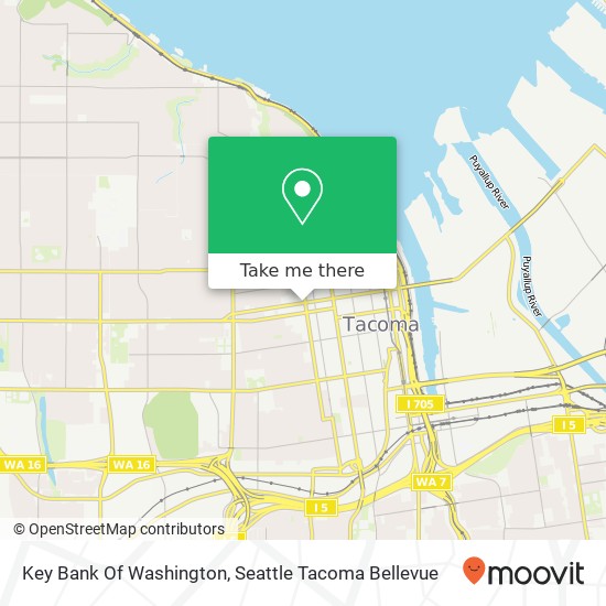 Mapa de Key Bank Of Washington