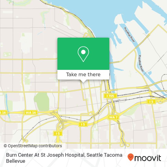 Burn Center At St Joseph Hospital map