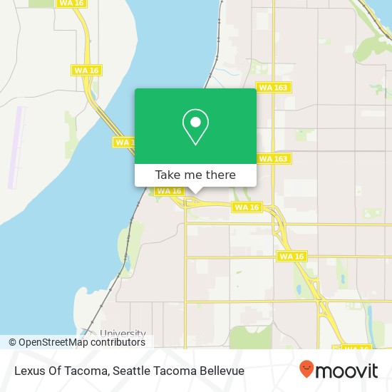 Lexus Of Tacoma map