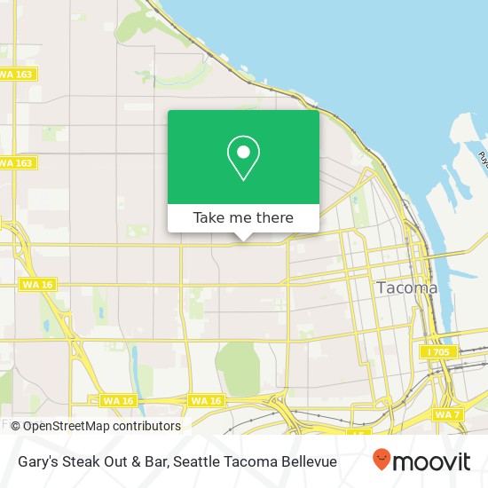 Gary's Steak Out & Bar map