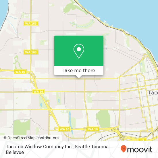 Mapa de Tacoma Window Company Inc.