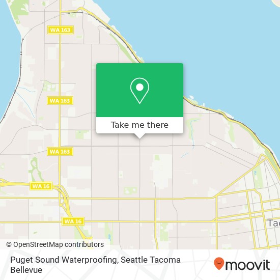 Mapa de Puget Sound Waterproofing