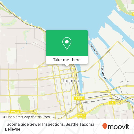 Mapa de Tacoma Side Sewer Inspections
