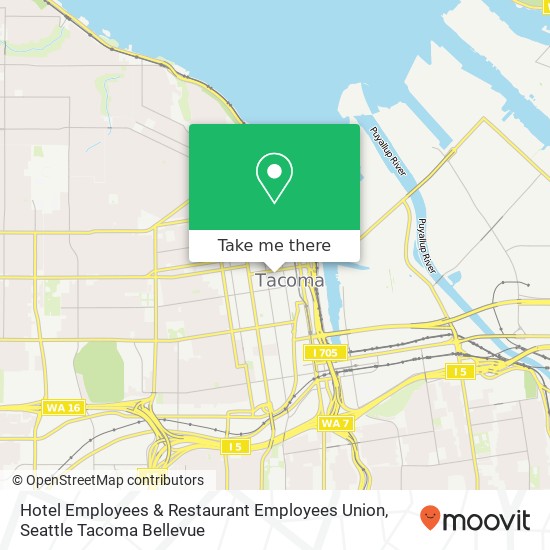 Hotel Employees & Restaurant Employees Union map