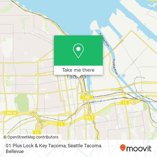 01 Plus Lock & Key Tacoma map