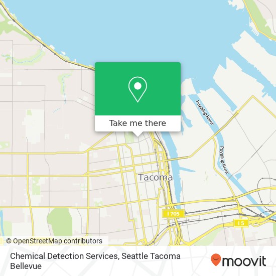 Mapa de Chemical Detection Services