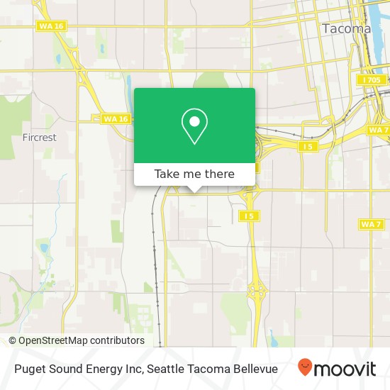 Puget Sound Energy Inc map