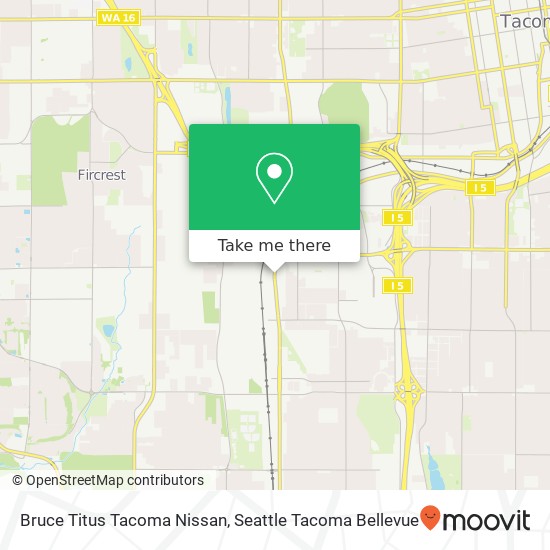 Mapa de Bruce Titus Tacoma Nissan