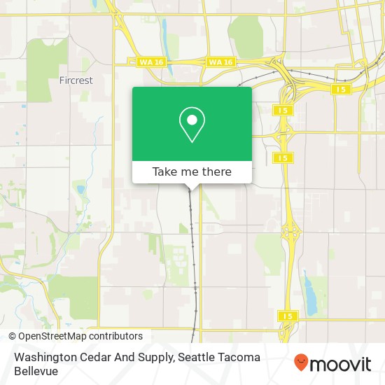 Washington Cedar And Supply map