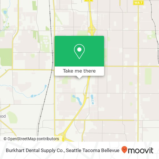 Mapa de Burkhart Dental Supply Co.