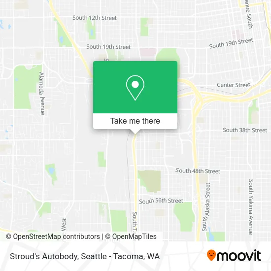 Stroud's Autobody map