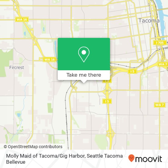 Molly Maid of Tacoma / Gig Harbor map