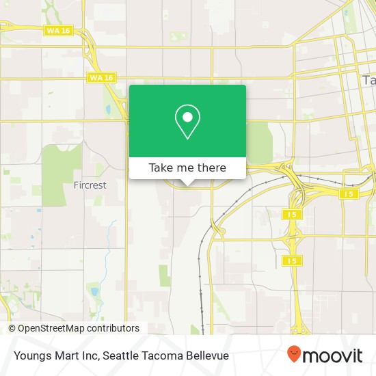 Youngs Mart Inc map