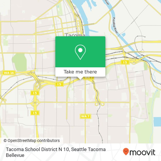 Tacoma School District N 10 map