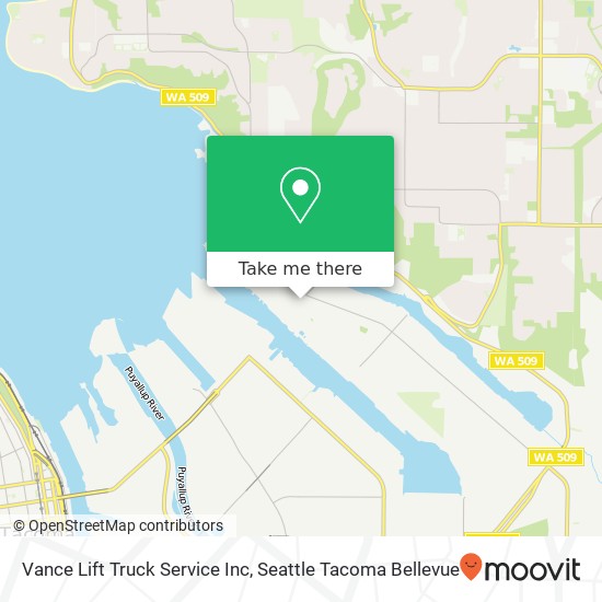 Vance Lift Truck Service Inc map