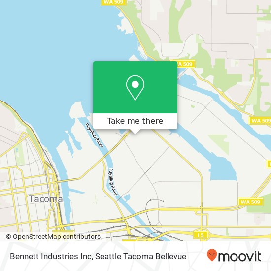 Bennett Industries Inc map