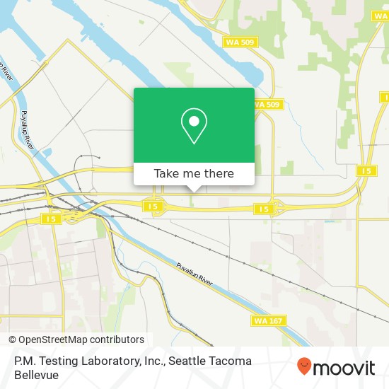 Mapa de P.M. Testing Laboratory, Inc.