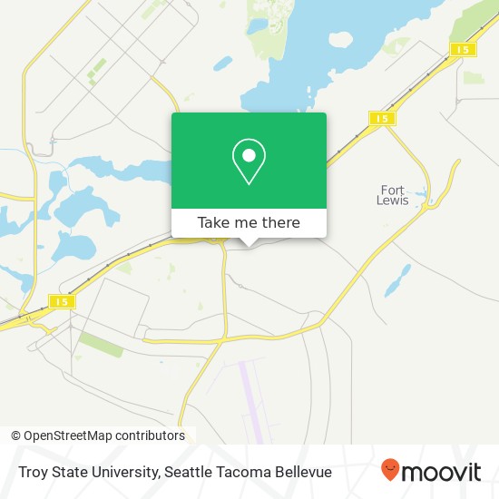 Mapa de Troy State University