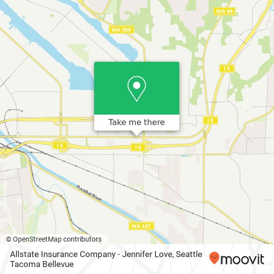 Allstate Insurance Company - Jennifer Love map