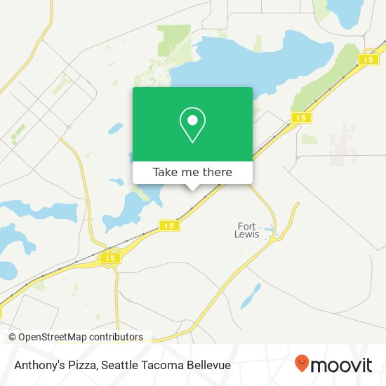 Anthony's Pizza map