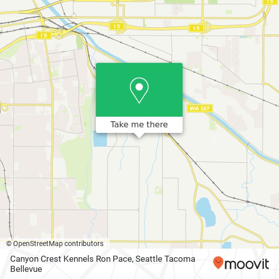 Mapa de Canyon Crest Kennels Ron Pace