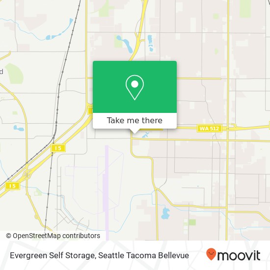 Evergreen Self Storage map