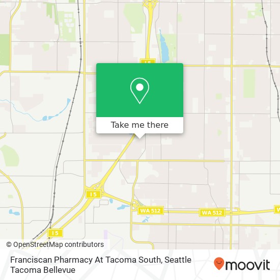 Mapa de Franciscan Pharmacy At Tacoma South