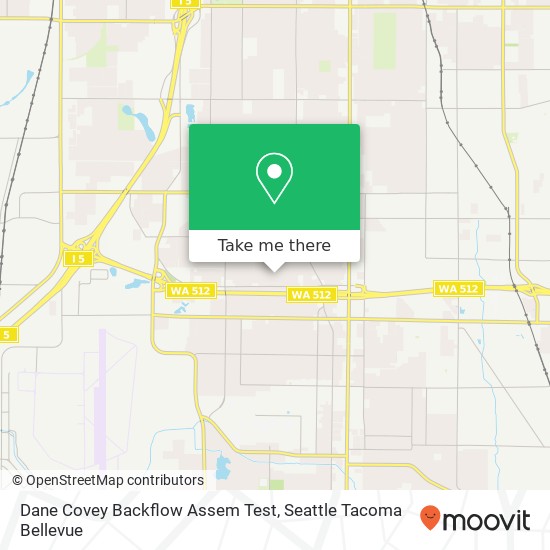 Mapa de Dane Covey Backflow Assem Test