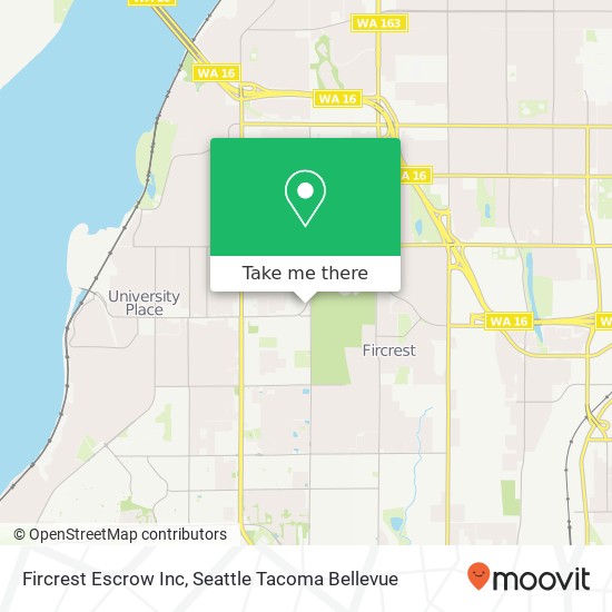 Fircrest Escrow Inc map