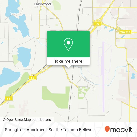 Mapa de Springtree  Apartment
