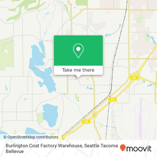 Mapa de Burlington Coat Factory Warehouse