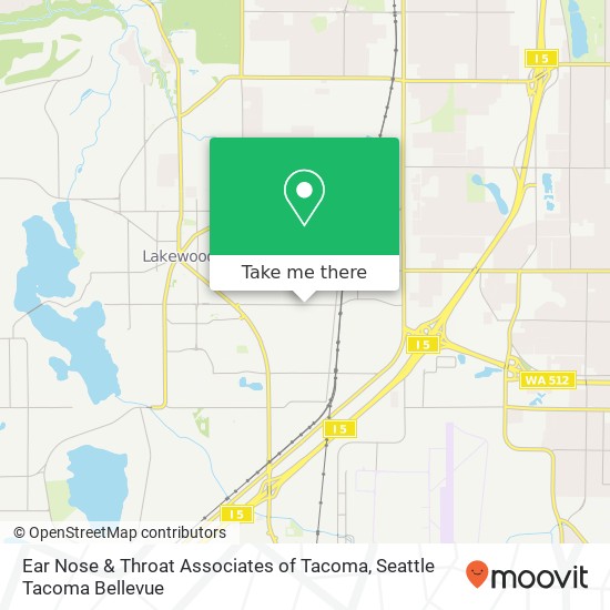 Mapa de Ear Nose & Throat Associates of Tacoma