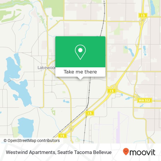 Mapa de Westwind Apartments