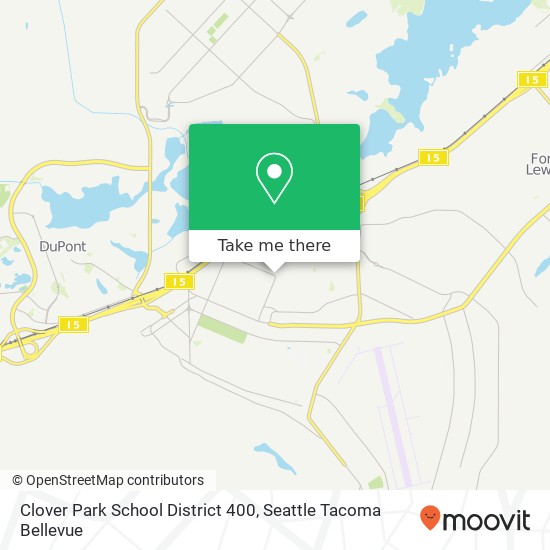 Clover Park School District 400 map