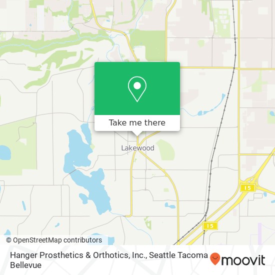 Mapa de Hanger Prosthetics & Orthotics, Inc.