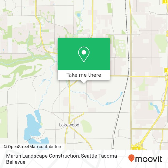 Martin Landscape Construction map