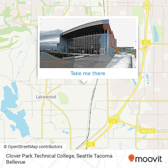 Mapa de Clover Park Technical College