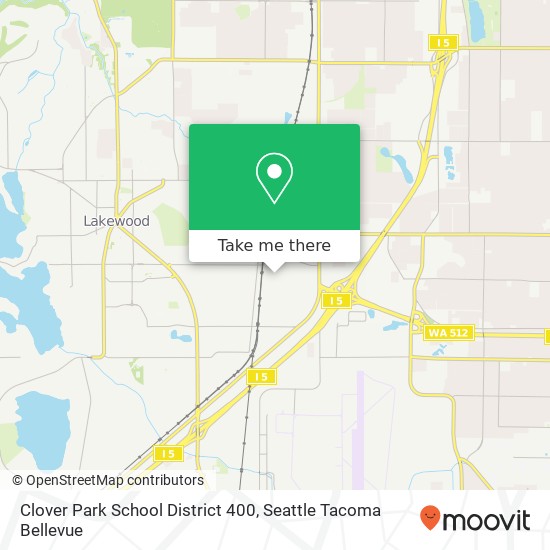 Clover Park School District 400 map