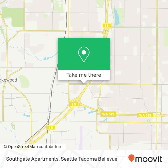 Mapa de Southgate Apartments