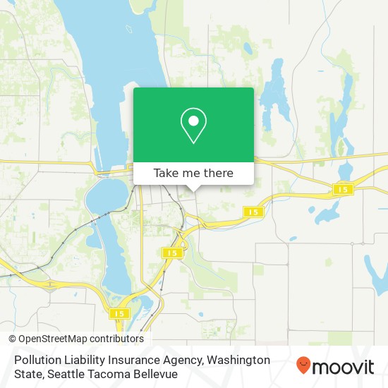 Mapa de Pollution Liability Insurance Agency, Washington State